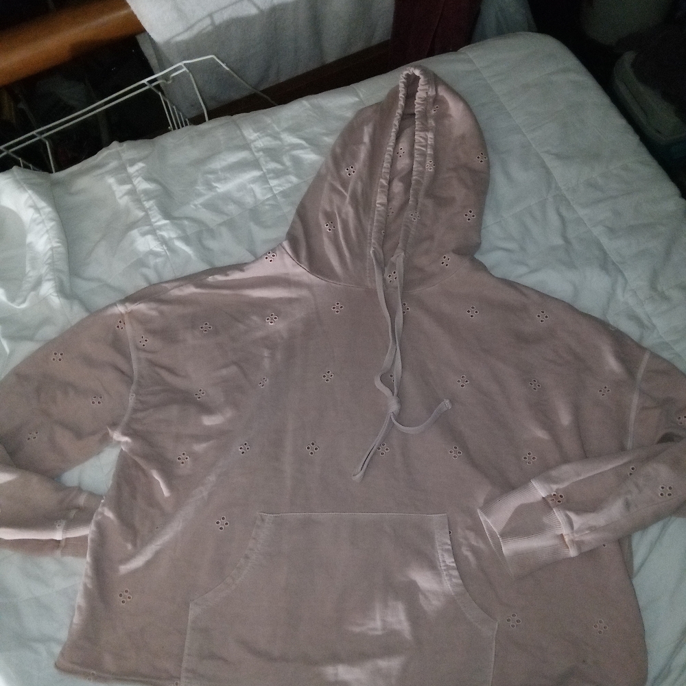 Pink Women's Cropped  Hoodie